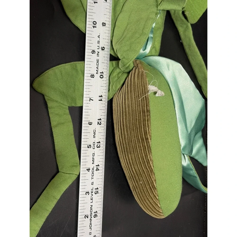 Vintage Green Praying Mantis Plush Stuffed Animal Puppet Toy Soft Insect Bug